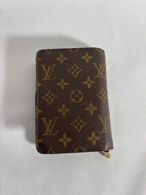 Portefeuille compact zippé monogram à deux volets Grande taille Louis Vuitton